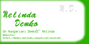 melinda demko business card